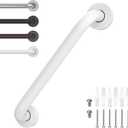 12 Inch Grab Bars for Wall White, Safety Shower Grab Bars for Seniors Elderly Handicapped, Handicap Grab Bars for Shower with Concealed Screws, Tesuchan