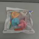 Nuby Silicone Softees Pacifier and Teethers - (5-Pack) Silicone Baby Pacifiers and Teethers - 0+ Months - Assorted Pastel Colors