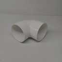 6 Inch 90 Degree Right Angle PVC Pipe Fitting, Furniture Grade SCH40 (Socket x Socket) 6" PVC Fitting Connectors for DIY Shelf Garden Support Structure
