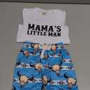 Western Baby Boy Summer Clothes 6M 12M 18M 24M 2Y 3Y Cow Print Short Sleeve T-Shirt Casual Jogger Shorts Toddler Cowboy Outfit, 0-6M