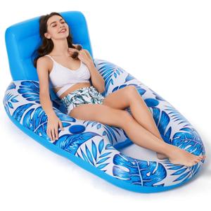Jasonwell Inflatable Pool Float Adult - Pool Floaties Lounger Floats Raft Floating Chair Water Floaties for Swimming Pool Lake Lounge Float with Cup Holders Beach Pool Party Toys for Adults, Large