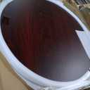 Flash Furniture Glenbrook 36'' Round Table Top with Black or Mahogany Reversible Laminate Top