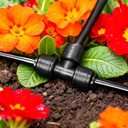 30 Pack 1/4 Inch Drip Irrigation Tee Fittings - 1/4'' Drip Line Push-to-Fit Connectors for 1/4 Inch Drip Irrigation Tubing Leak Free Lock T Parts for Drip Irrigation System