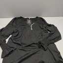 ETCYY Womens Long Sleeve Shirts Fall Tops V Neck Tunic Dressy Casual Loose Business Work Blouses Size L