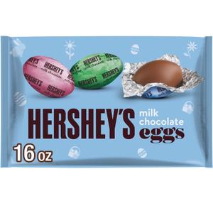 HERSHEY'S Milk Chocolate Eggs, Candy Bag, 16 oz (EXP 11/19/26)