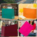 Qiqee 100Pcs Paper Gift Bags with Handles - 12.6"x4.3"x10" Wide Large Party Favor Bags 