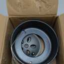 KAMaster Cast Iron Chimney Cap Daisy Wheel Compatible with Large&Medium Big Green Egg,Dual Function Metal Top with Slide Draft Top Damper Cap Kamado Accessories Vented Cap Grill Replacement Parts