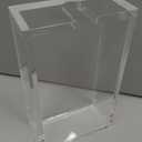 Acrylic Guest Towel Napkin Holder, 0.37Inch Thickness Clear Paper Towel Tray, Rectangle Napkin Holders for Kitchen, Dining Room, Bathroom (9.05"L x 5.51"W x 2.56"H)