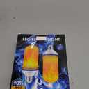 CPPSLEE Upgraded LED Flame Light Bulbs, 4 Modes Flickering Light Bulbs, E26 Base Fire Flame Bulb for Christmas Decorations Outdoor, Halloween Lights Patio Indoor Home Decor (Yellow, 2 Pack)