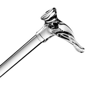 Elegant Lucite Clear Cane with Contour Handle - Right Hand - Safety Aid - 250lbs Limit - Deluxe Comfort Walking Cane - Acrylic Canes and Walking Sticks