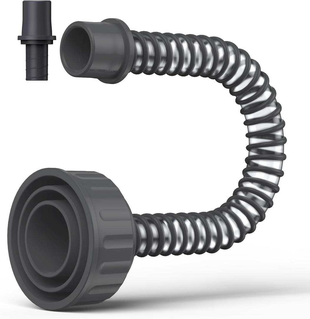 AC Drain Line Cleaner, A/C Condensate Drain Line Cleaner Adapter, hvac tools, Universal Fit AC Drain Line Unclogger, Compatiable With Most PVC Pipe Sizes, Easy To Use, Black