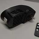 450W Mini Space Heater With Temperature Detection, Remote Wall Outlet Electric Space Heater as Seen on TV with Adjustable Thermostat and Timer and Led Display, Compact for Office Room RV (Smart-White)