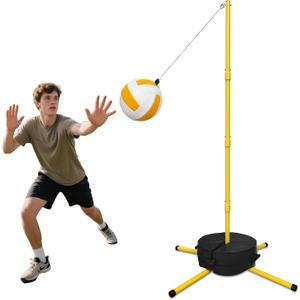 Tetherball Ball and Rope, Tetherball Set with Sturdy Base and Pole, Adjustable Tether Ball Pole for Playground, Outside Ball Games Sports for Youth & Adults