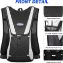 KUYOU Running Hydration Vest - Lightweight Insulated Hydration Backpack with 2L Water Bladder, Adjustable Chest Straps and Reflective Water Backpack for Running Marathon Race Hiking Cycling