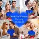 16 Flowers Forever in Heart Shape Box, Eternal Roses, Preserved Roses, Immortal Roses Birthday Gift for Her, Women, Mothers Day gifts for mom - Blue Rose