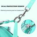 Dog Harness and Leash Set, No Pull Adjustable Reflective Pet Harness, Mesh Step in Vest Harness Easy Walk Dog Harness Outdoor Hiking Training for Dogs, Cats(Pink, M)