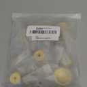 HOMOTEK 15 Pack Cabinet Knobs Drawer Pulls Zinc Stepped Round Dresser Handles,Kitchen,Cupboard, Bathroom, Wardrobe, Cabinet Hardware, Brushed Gold