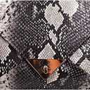 CLARA Women Fashion Snakeskin Pattern Clutch Handbag Envelope Bag Chain Shoulder Bag Evening Party Bag