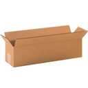 4Box USA 2055 Long Corrugated Cardboard Box 20" L x 5" W x 5" H, Kraft, for Shipping, Packing and Moving (Pack of 24)