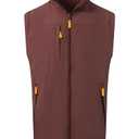 M MAELREG Mens Golf Vest Polar Fleece Lined Windproof Vest Jacket Lightweight Zip Up Sleeveless Jacket for Men, XL