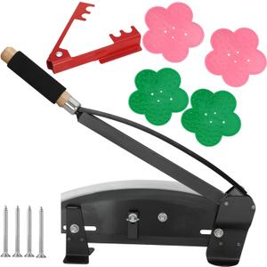 Flower Stem Cutter,14 in carbon Steel Blade Fresh Flower Stem Cutters with Safety Latch for Florists,Gardening Flower Arrangements Include:Screws 4, Thorn Stripper 1 and Thorn Silicones4