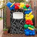 Smoothnovelty Composition Notebook Photo Booth, Back to School Decorations, 39.37 x 23.62 inches