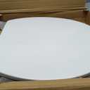 SS114 Slow Close Elongated Toilet Seat and Lid Compatible with TOTO SS113/SS154/SS224/SS204 Traditional Toilet Seat Replacement with Toilet Bolts and Nut, Cotton White