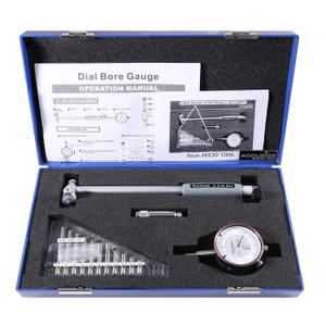 Accusize Industrial Tools 2-6 inch by 0.0001'' Dial Bore Gauge Set, 6'' Stem Length, Ee20-1006