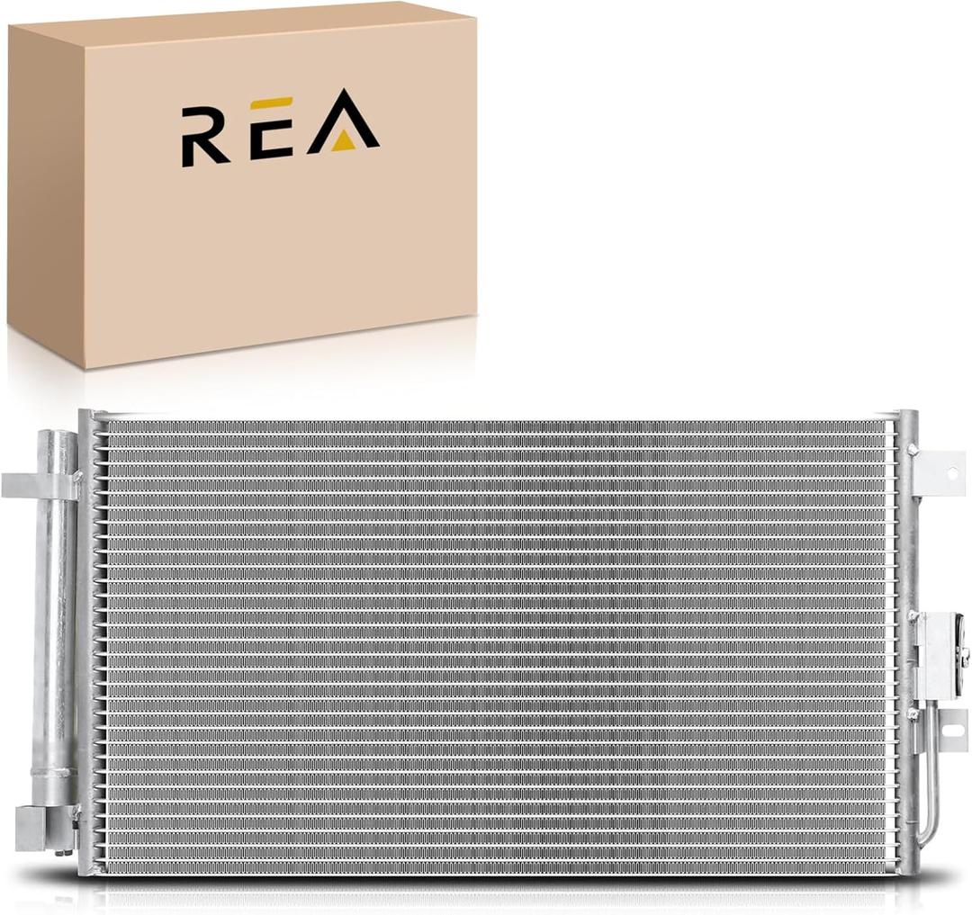 Air Conditioning A/C Condenser Compatible with Fiat 500 2012-2019 L4 1.4L, Replace# 68073679AA | for Fiat 500 2012-2019 L4 1.4L, Replace# 68073679AA