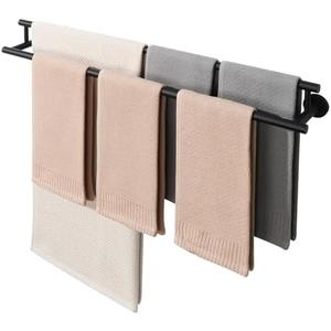 Alise Double Bath Towel Bars Towel Racks for Bathroom Lavatory,Wall Mount Towel Holder SUS304 Stainless Steel Towel Hanger Rail 32 Inch,GYT6902-800-B Matte Black