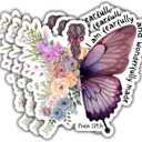 2 x (3pcs) I Am Fearfully and Wonderfully Made Jesus Vinyl Decal Bible Verse Psalm 139:14 Motivational Inspirational Quotes Stickers for Books Laptop Phonecase Water Bottle Kindles Tumbler-3x3