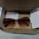 FEISEDY Womens Cute Sunglasses Oversized Butterfly X Shape Design Cateye Lady Sunglasses B2738