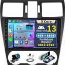 UNITOPSCI 8 Core 4G+64G for Subaru Forester WRX Impreza 2013-2015 Radio CarPlay Android Auto Android 13 Car Stereo 9 Inch IPS Touchscreen Bluetooth/WiFi/GPS/FM DSP/32EQ, AHD Backup Camera/SWC/MIC