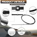 12FT 14FT 15FT 18FT 19FT Mechanical Rack & Pinion Steering Cable SSC134XX, Back Mount Rack Single Cable Compatible with Seastar SH5210P, SH5230P, SB39526P, SB39544P, SS14115 SS15115