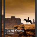 A PLUS MAX 13x19 Picture Frame Set of 2 Black Light Weight Wall Mount