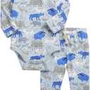 Cap Pajamas Soft Modal Baby Sleepwear with Quick Magnetic Fastener | Boys and Girls Sleeper Preemie-18-24 Months