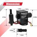 Universal Electric Fuel Pump Kit 12V 4.5-7psi Low Pressure Electric Fuel Pump With Installation Kit For Carburetor Gasoline or Diesel Engine EP12S