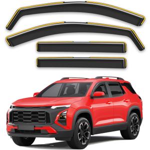 in-Channel Window Rain Guards Fit for 2025 2026 Chevy Chevrolet Equinox (Not for EV), Extra Durable Window Visors Window Deflectors Vent Visors Vent Shades Car Accessories-4 pcs