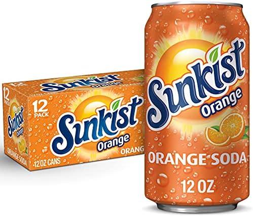 Sunkist Orange Soda, 12 fl oz cans, 12 pack EXP FEB072027