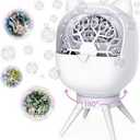 Automatic Bubble Machine for Kids Toddlers, Rotatable Bubble Blower Rechargeable with 38000+ Bubbles Per Minute, Bubble Maker Machine for Outdoor Parties Birthday Wedding, White