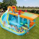 Garvee Inflatable Bounce House for Kids,14ft x 10ft Indoor Outdoor Bounce Castle 12-in-1 with 450W Blower and Slide, Jump House for Backyard Party Family Gatherings