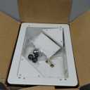 inWall TV Box with Flange for Home Theater Installation, 11.9" x 8.4" Cord Hider for Wall Mounted TV, with 2 Outlets, Cable Bracket, LV Cable & 11/2" ENT Entrance, Ideal for New or Retrofit Job