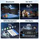 4 Core+64G Android 15 Car Radio Stereo for Ford F150 F250 F350 2004-2014, 7 inch Touch Screen Car Stereo Wireless CarPlay Andriod Auto, Bluetooth, GPS, SWC, 5G WiFi, FM, HD Backup Camera