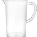 EISCO Plastic Pitcher, 1000mL (1L) - Molded Graduations - Chemical Resistant & Autoclavable Polypropylene - Measuring Jug