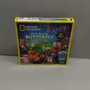 National Geographic Ultimate Butterfly Growing Kit  Butterfly Habitat Kit with Voucher to Redeem 5 Caterpillars (S&H Not Included), Glow-in-The-Dark Figures, Hands-On Activity, Easter Gifts for Kids