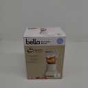 bella 10 Speed Countertop Blender, Juicer & Smoothie Maker, Fits-anywhere Kitchenware, Slim Flip & Store Design, Dishwasher Safe 48oz Capacity Pitcher & Lid, Stainless Steel Blade, 450 Watt, Oatmilk (6 Cup)