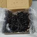 INCLY 60 Pack 2/4/6 Inch Black Pegboard Hooks, 1/4" Heavy Duty Peg Board Shelving Hooks Accessories, Peg Board Tool Hangers Fit for 1/4" Pegboard Hanging Tools Garage, Craft Organizing, Kitchen, Store