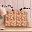 SNNDER Soft Pretzel Pattern Spiral Notebooks, Bakery Journaling Notebook for Writing, Pretzel Lover Gift, Kitchen Food Notebook for Note Taking, 5.5x8.3 Inch