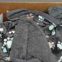 Luciphia Waterproof Pet Blankets for Couch Sofa Bed Cover Cat Liquid Pee Proof Washable Soft Fluffy Large Dog Blanket Reversible Furniture Protection Puppy Grey Paw Thicken Small40" x 28"