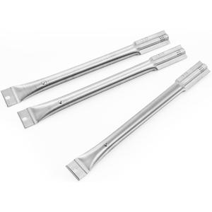 FDDUO1055 463714514 Grill Burner Replacement Parts for Charbroil Grill Parts 463724514 463714915 463714914 463724512 463724511 Char-Broil Deluxe Charcoal Combo Burner Tube Classic Accessories 3 Pieces